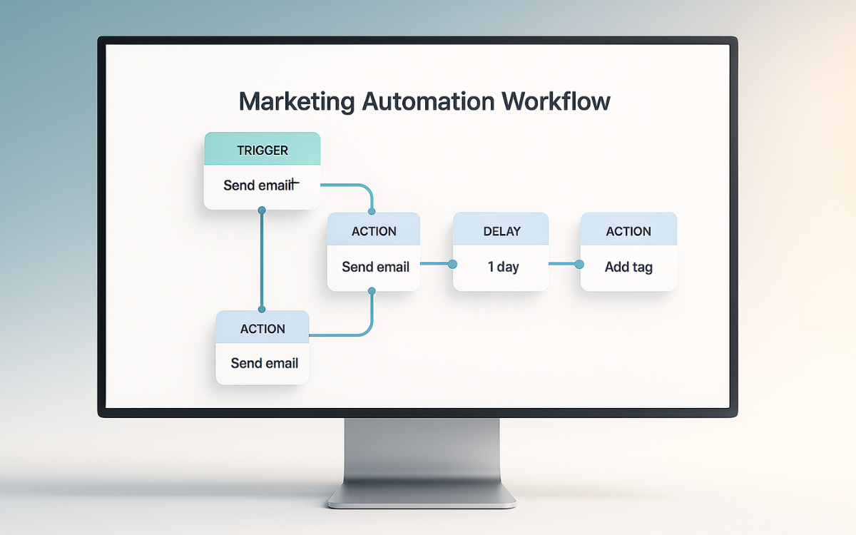 Visual automation workflows
